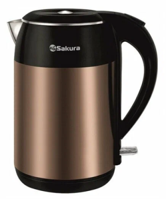 SAKURA чайник электрический 1,8л медный premium SA-2154C